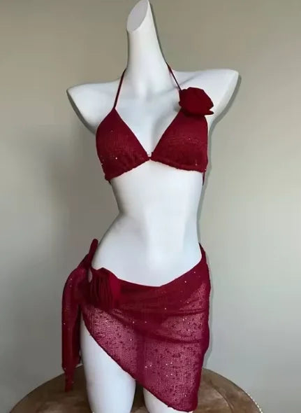 2026 Fashion Pool Party Bikini Set For Ladies Swimwear High Stretch Soft Fabric Beach Outfit Summer Vacation Trendy New Style