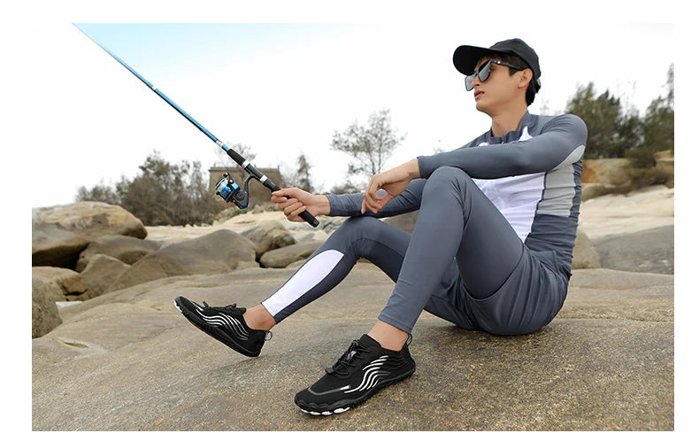 Aqua Shoes For Women Men Barefoot Water Shoes Anti-Slip Quick-Drying Outdoor Beach Upstream Wading Swimming Shoe Sneakers Unisex