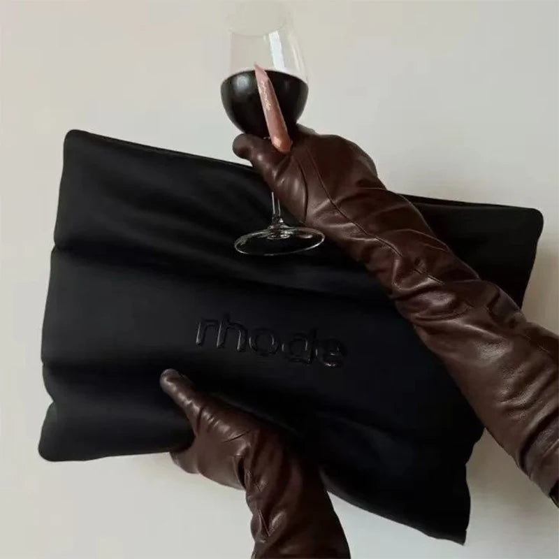 New Limited Large Capacity Black Storage Bag Yellow Gray Bag Makeup Essence Facial Spray Lip Gloss Lipstick Skin Care Product