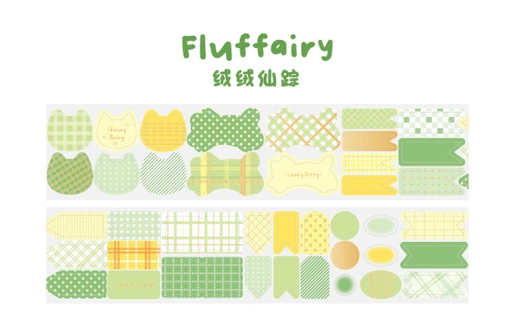 40mm * 300cm Kawaii Ins Basic Geometric Pattern Die Cutting Stickers Creative Handbook Decoration DIY Diary Scrapbook Supplies