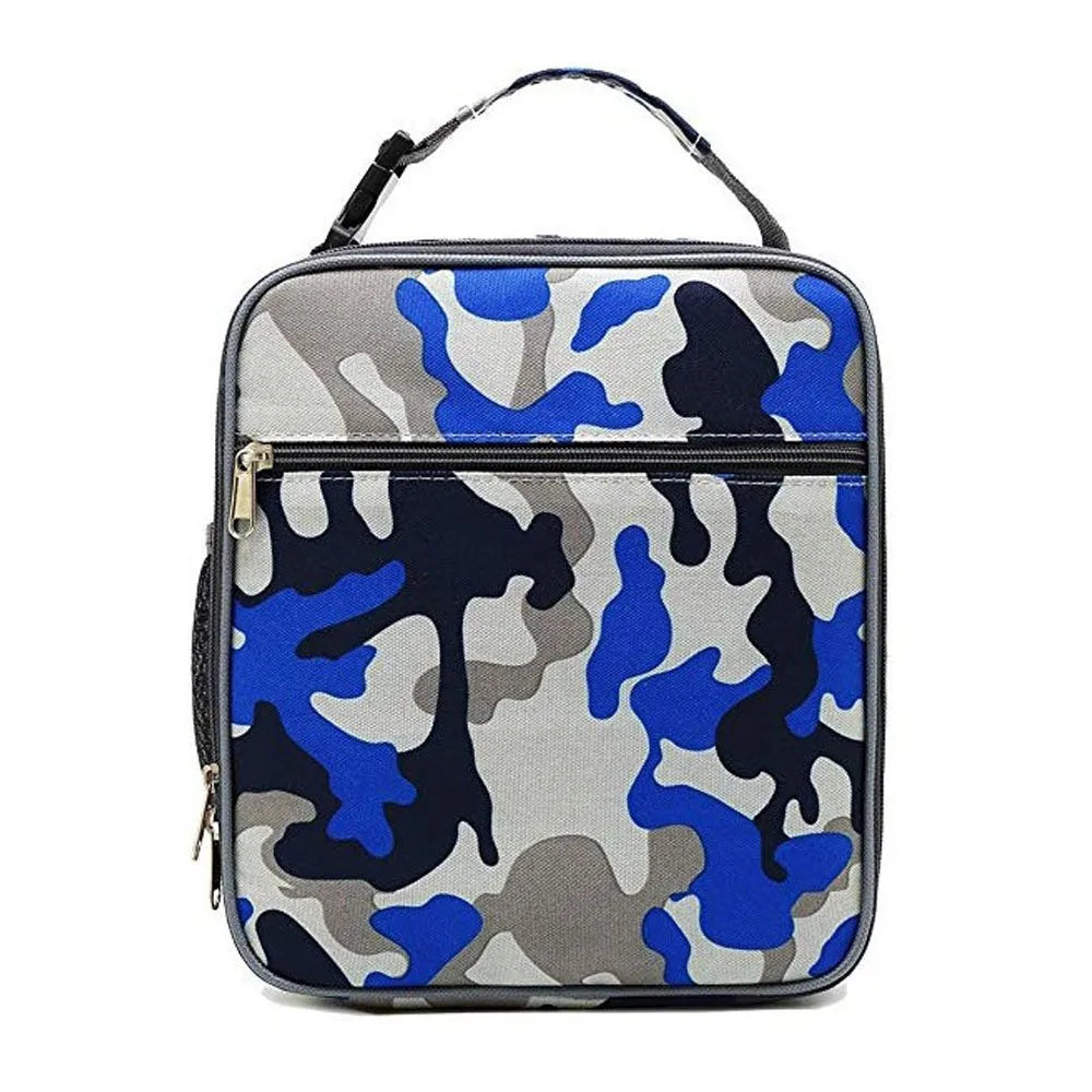 New Cartoon Printed Lunch Bag Women Cute Dinosaur Picnic Travel Thermal Breakfast Box Girls School Child Lunch Box Tote Food Bag