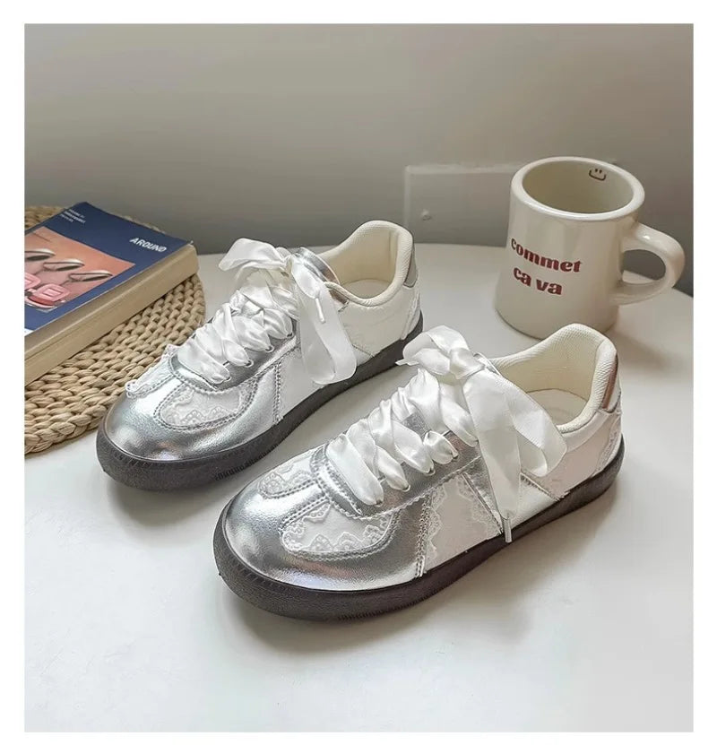 Women's Sneakers Luxury Brand Casual Shoes Light Comfortable Walking Shoes for Women Lace Up Flats Fashion Designer Ladies Shoes