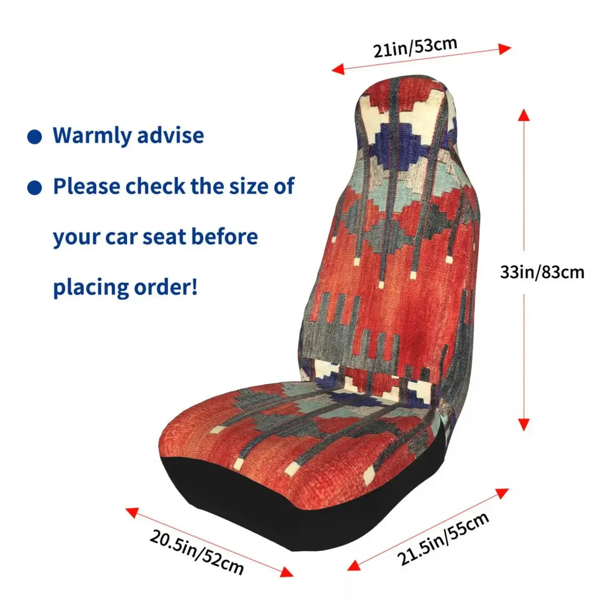 Boho Aztec Universal Car Seat Cover Four Seasons Women Ethnic Persian Tribal Car Seat Cushion Fabric Hunting