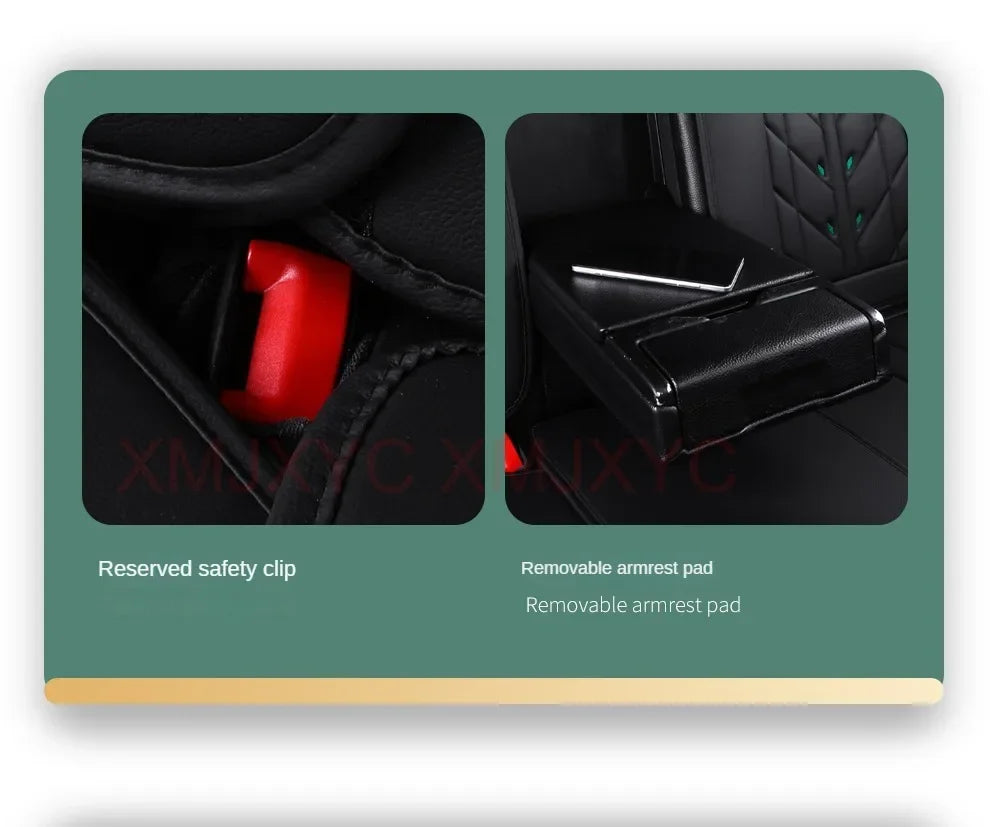 Universal Style Full Coverage Car Seat Cover for Ford Focus Mk4 Audi A6 4F W211 Skoda Kodiaq Clio 4 Car Accessories Pu Leather
