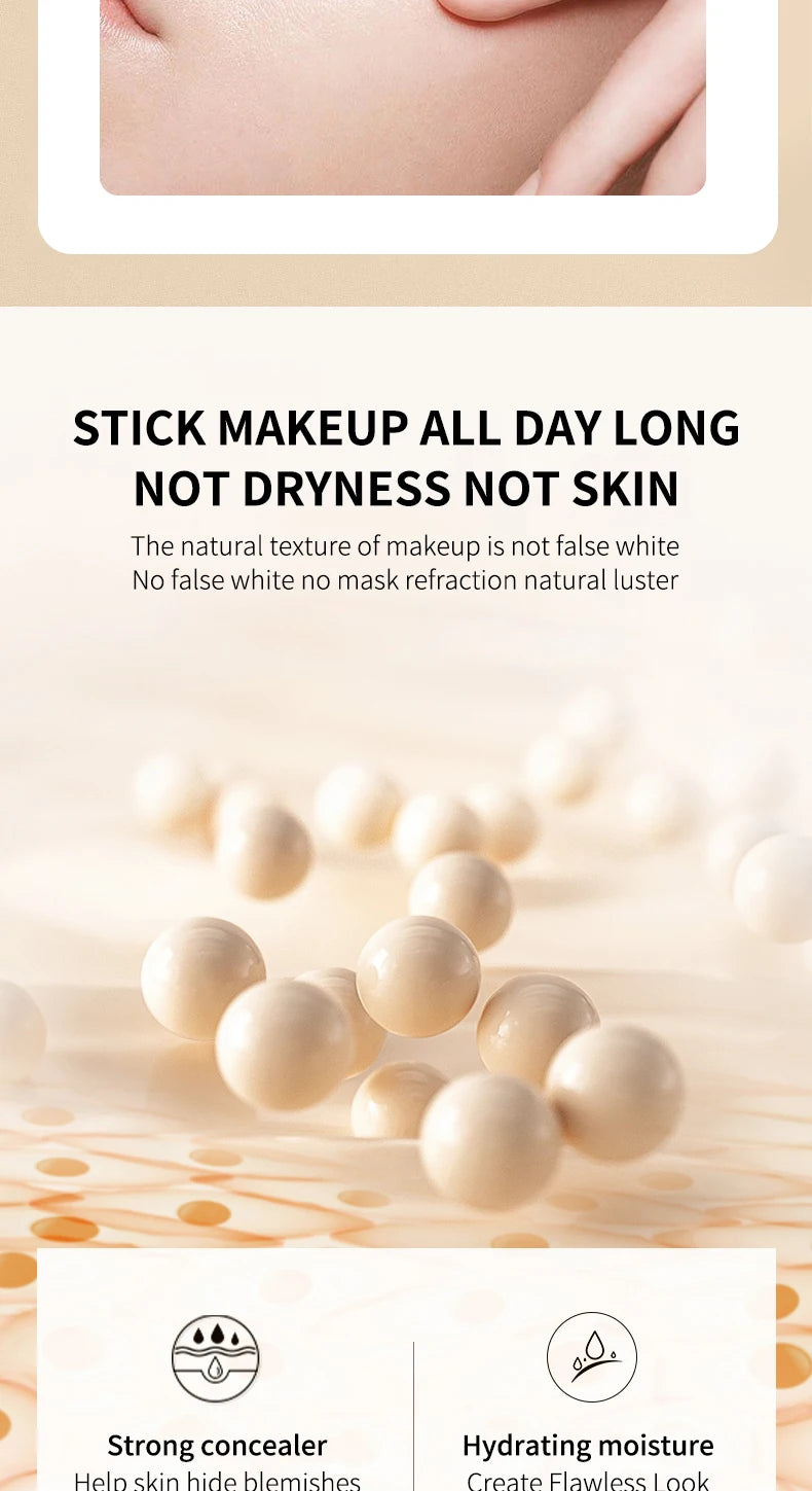 Ocheal 30g CC Cream Foundation Waterproff Concealer Moisturizing Sunscreen Liquid SPF 50+ Long Lasting Brightening Makeup Primer