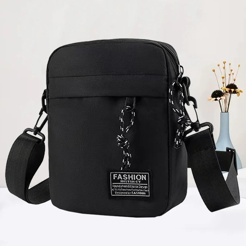 Stylish Men Mini Sling Crossbody Bag, Lightweight Waterproof Small Messenger Shoulder Bag, Compact Pocket Bag for Daily & Travel