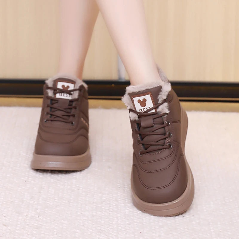 Women's 2025 Winter New Versatile Cotton Shoes Fashion Warm Thick Bottom Skid-resistant Durable Free Shipping Women's Shoes