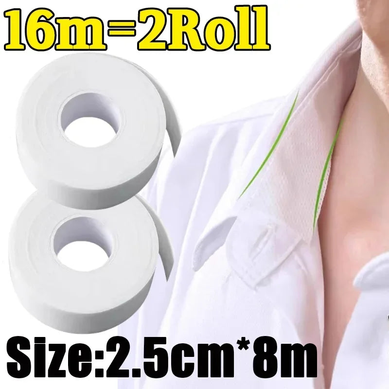 Disposable Self-Adhesive Collar Sticker Women Absorbent Anti-dirt T-shirt Collar Stickers Protector Neck Liner Pads Accessories