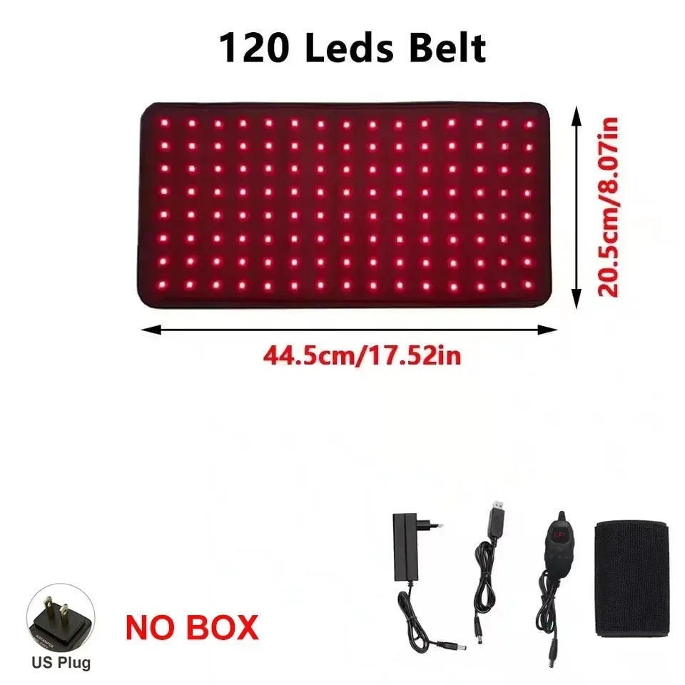 Red Infrared Light Therapy Pad LED Beauty Devices for Face and Body Back Knee Hands Feet Relief Portable 660nm 850nm Heat Pad