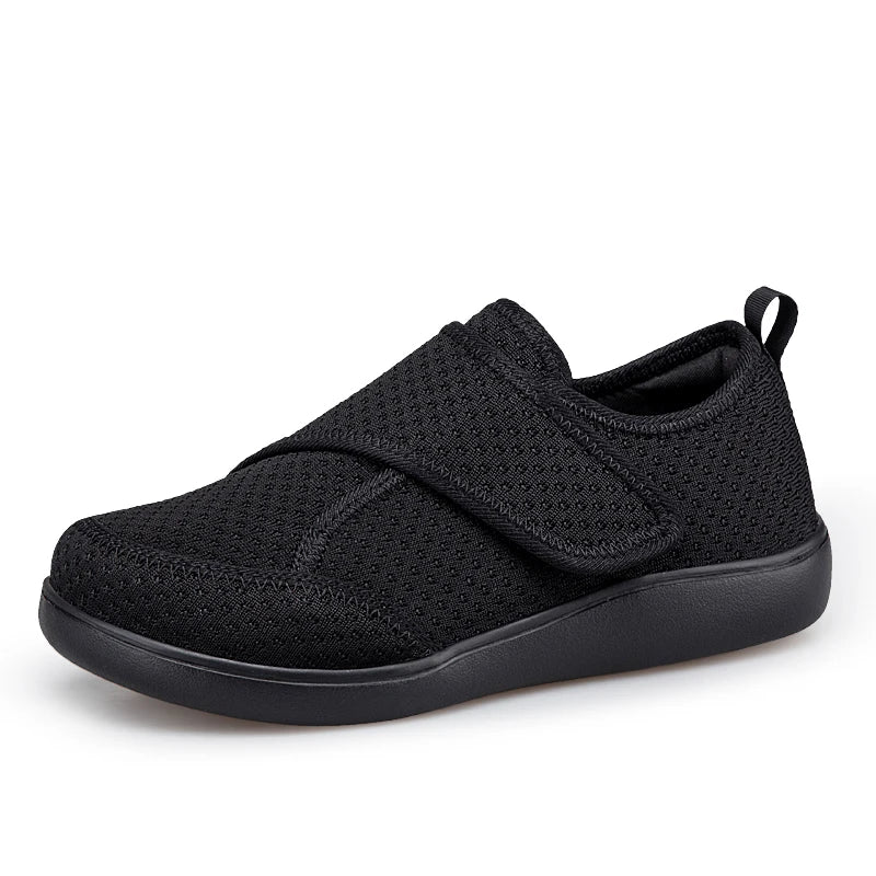 Men Women Open Shoes for Elderly Adjustable Diabetic Shoes Swollen Foot Fat Wide Hallux Valgus Bunion Orthopedics Thumb Eversion