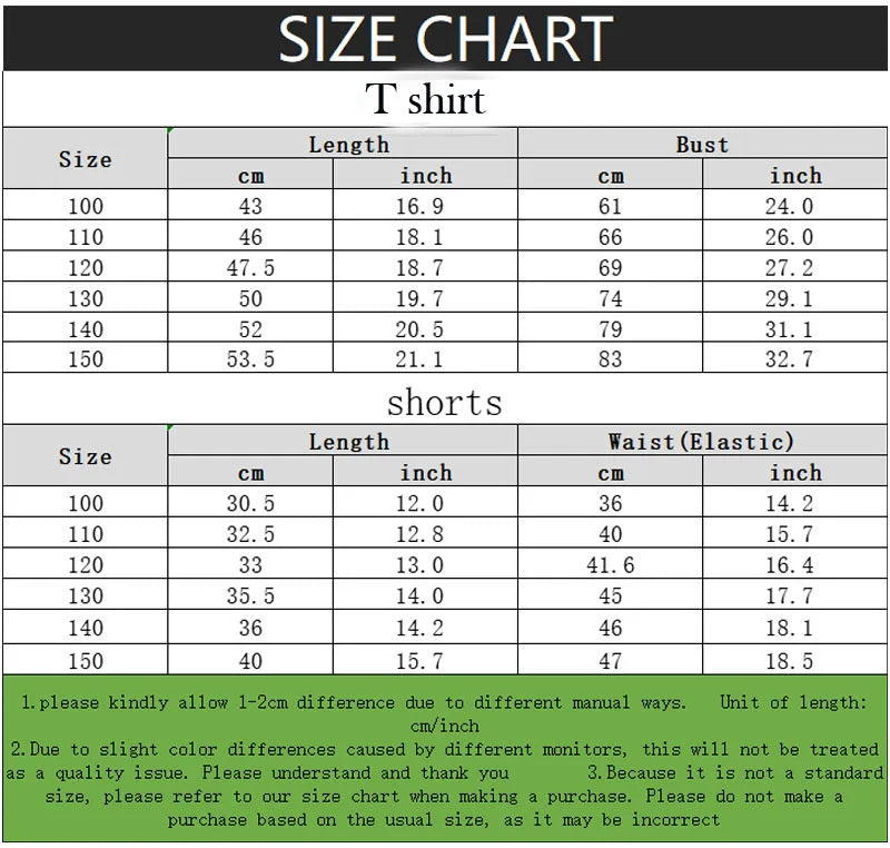 Children's T Shirt and Shorts Two Piece Set Girls O Neck Short Sleeve Top Suit Kids Casual Outfits Summer Breathable Shorts Sets
