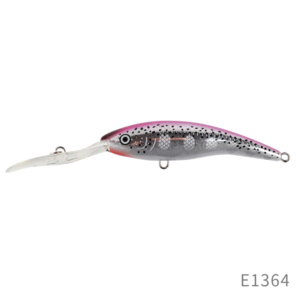 FM33 Deep Tail Dancer Hard Bait 75mm 10g  90mm 14.3g 105mm 23g Deep Diving Minnow Lure Wobbler Bass Pike