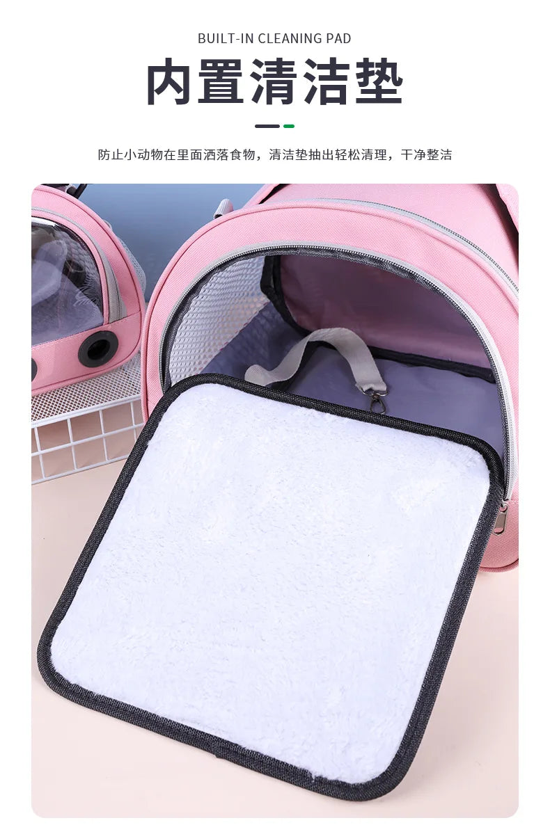 Cat bag, convenient for going out, pet dog, hamster, hedgehog, travel backpack, convenient outdoor bag bird mouse guinea pig bag