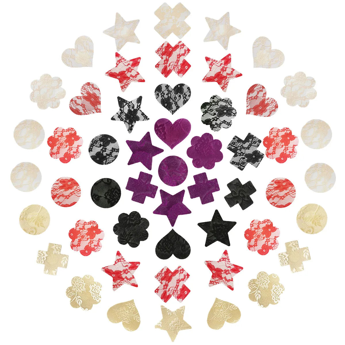 Lace Heart Shape Paste Breast Beauty Design Bra Adhesive erotic lingerie Stickers Sexy Women Ladies Nipple Cover Milk Paste