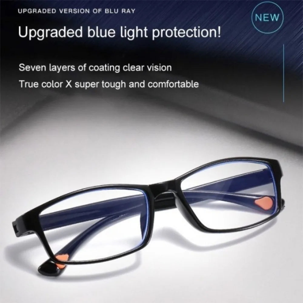 HD Anti-blue Light Anti-fatigue Reading Glasses for Men and Women Fashion Ultra-light Portable Reading Glasses