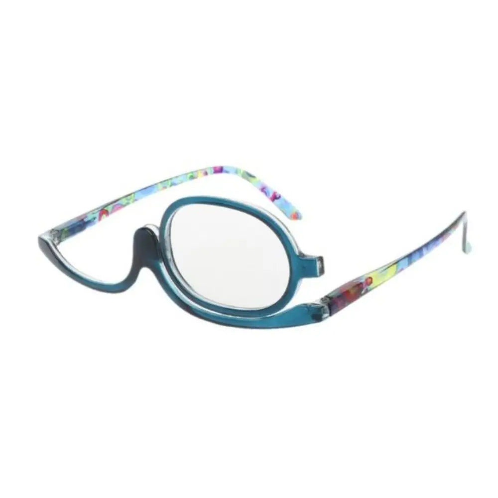 New Rotating Magnifying Makeup Reading Glasses For Women Folding Clamshell Cosmetic Presbyopic Glasses For Elder Unisex