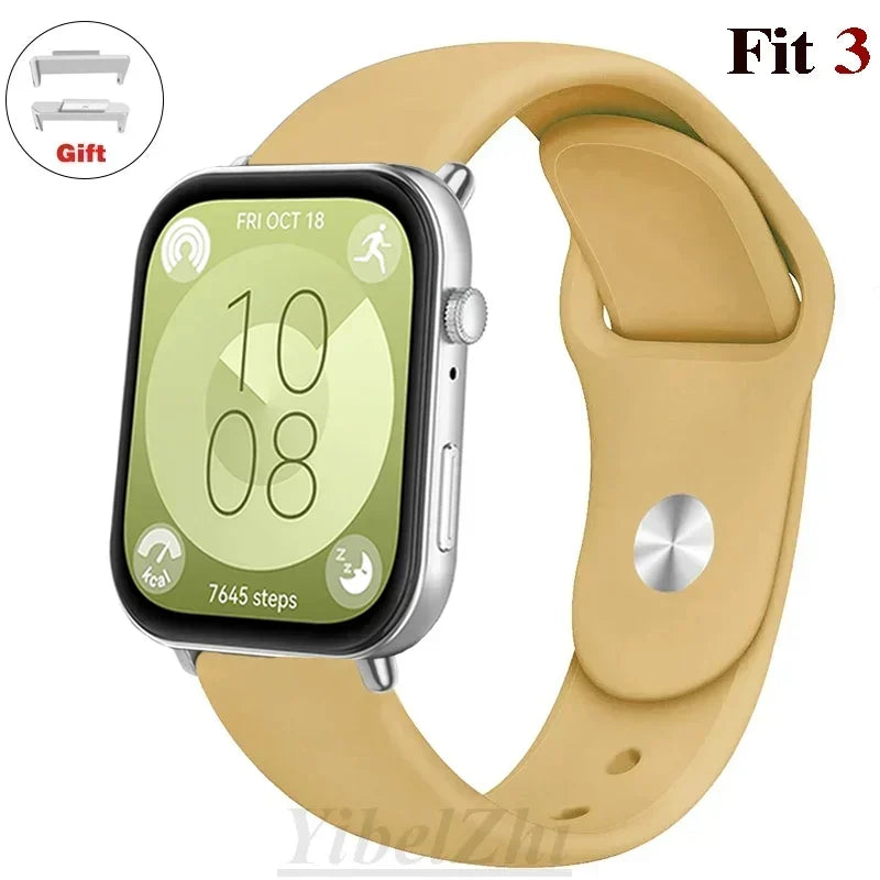 sport Band For Huawei Watch FIT 3 Strap smartwatch Silicone Official 1:1 correa for Huawei Watch fit3 2024 watchband Accessories