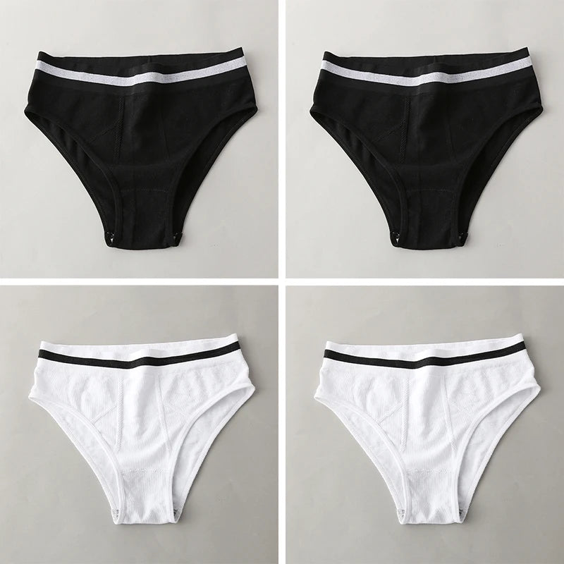 S-3XL 3-5Pcs Women Sport Briefs High Waist Panties Comfort Solid Color Underwear Sexy Underpants Intimate Lingerie Soft Briefs