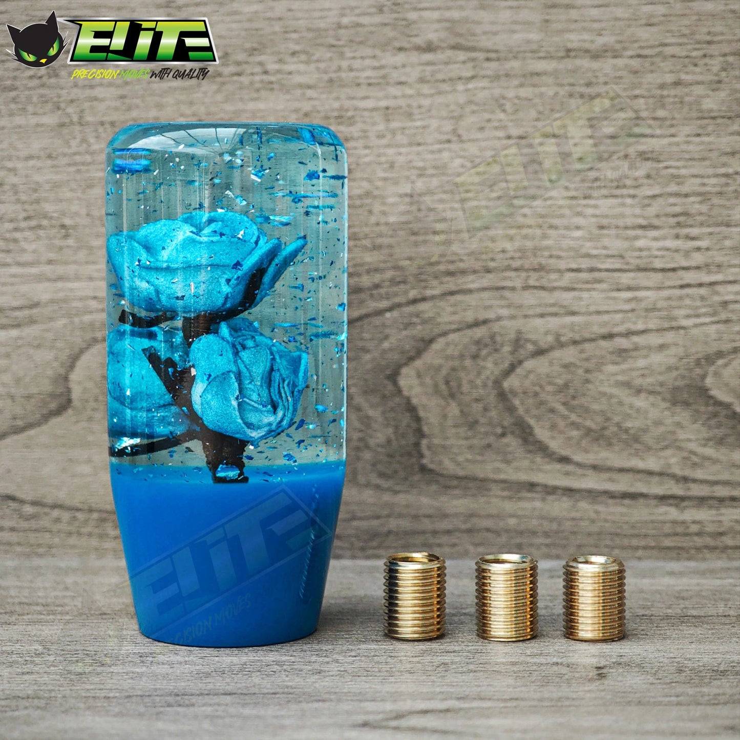 JDM 10CM Rose Flower Glitter Gear Shift Knob Universal Car Manual Gear Stick Shifter Head Car Accessories