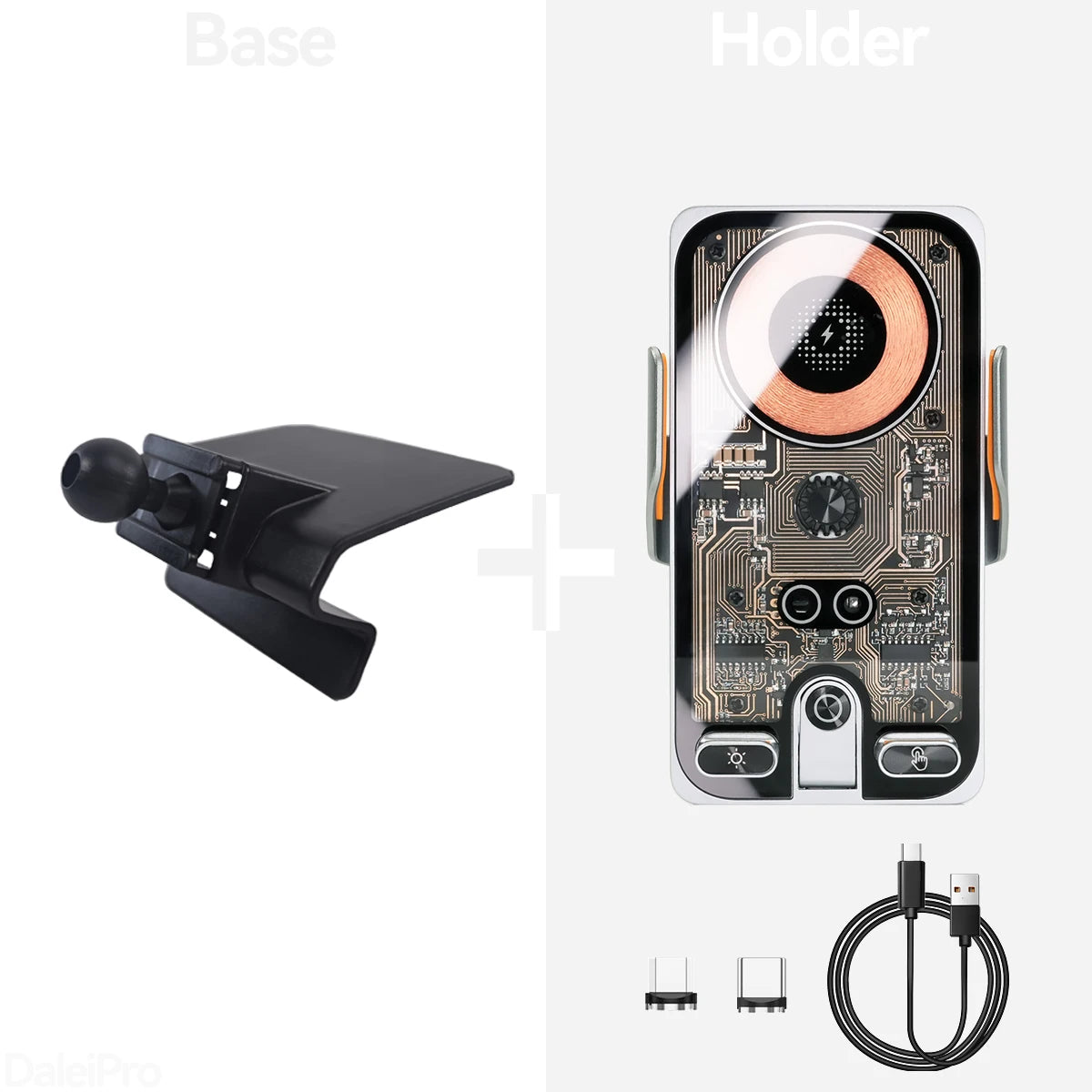 For 2015-2017 Hyundai Sonata LF Car Phone Holder Wireless Charger Magsafe Holder Auto Clamping Strong Magnet Car Accessories