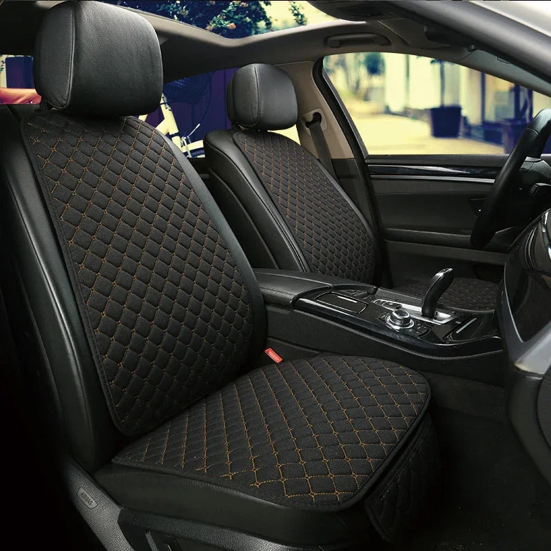Linen Car Seat Cover Seat Universal Cushion for FORD Fiesta Fusion Mondeo Taurus Mustang Territory Kuga F-150 CAR Accessories