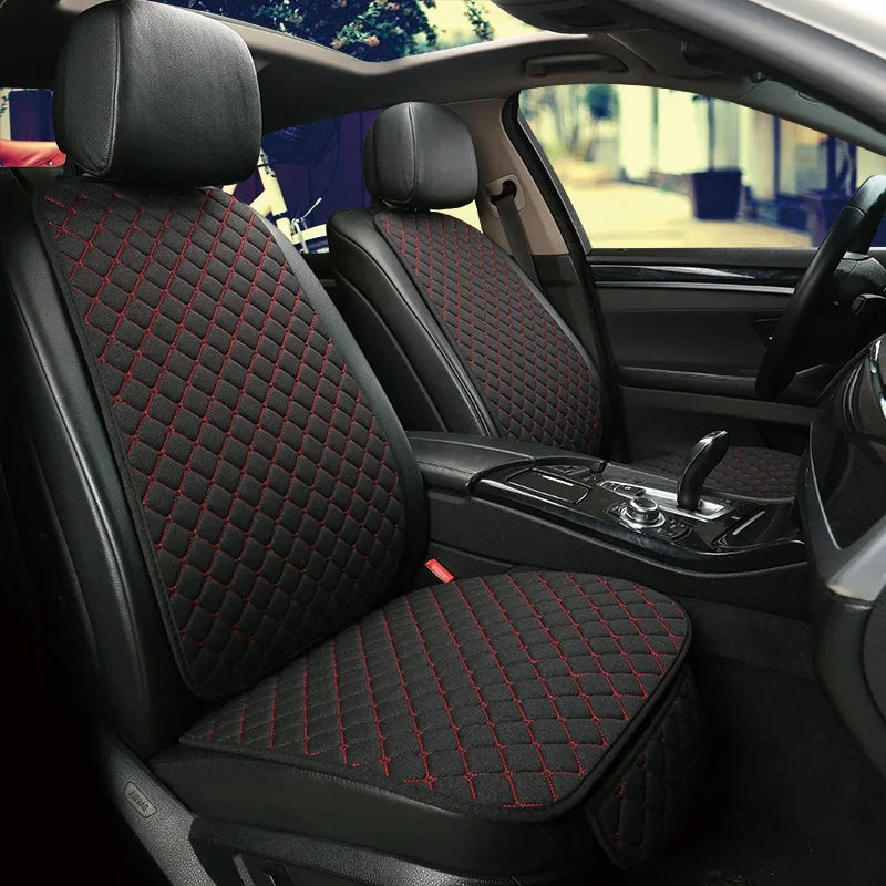 Linen Car Seat Cover Seat Universal Cushion for FORD Fiesta Fusion Mondeo Taurus Mustang Territory Kuga F-150 CAR Accessories