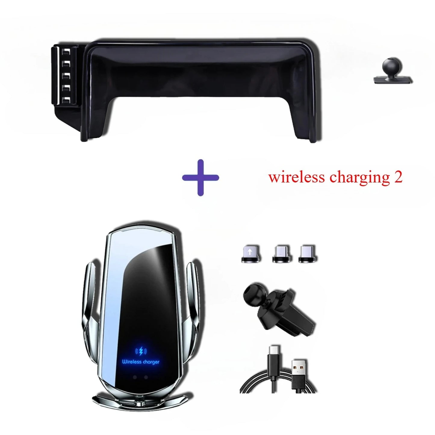 Car Phone Holder For Mercedes-Benz C Class 7-inch W205 2015 2016 2017 2018 GLC 2016 - 2019  Screen Fixed Base Navigation Bracket