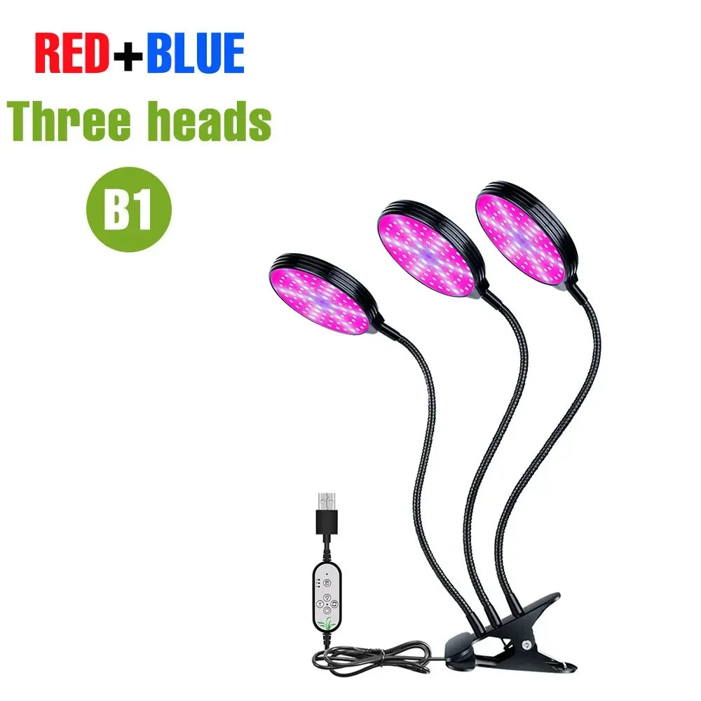 Full Spectrum LED Grow Light USB Plant Fill Lamp 5V Dimmable Timing Auto On/Off Indoor  Seeds Hydroponics Vegs Cultivation Lamps