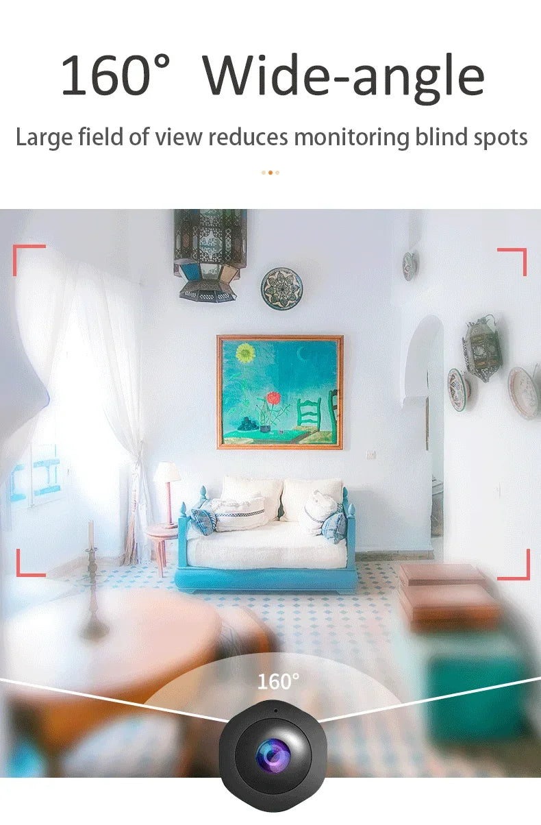 Mini IP Camera HD 1080P Covert Small Nanny Cam Video Voice Recorder Indoor Portable  Security CCTV Camera for Home and Office