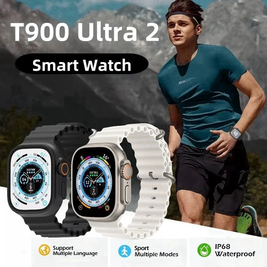 New T900 Ultra 2 Smart Watch 49mm 2025 NFC Men Women GPS Track Bluetooth Call BT Music Games Wireless Charging Smart watch
