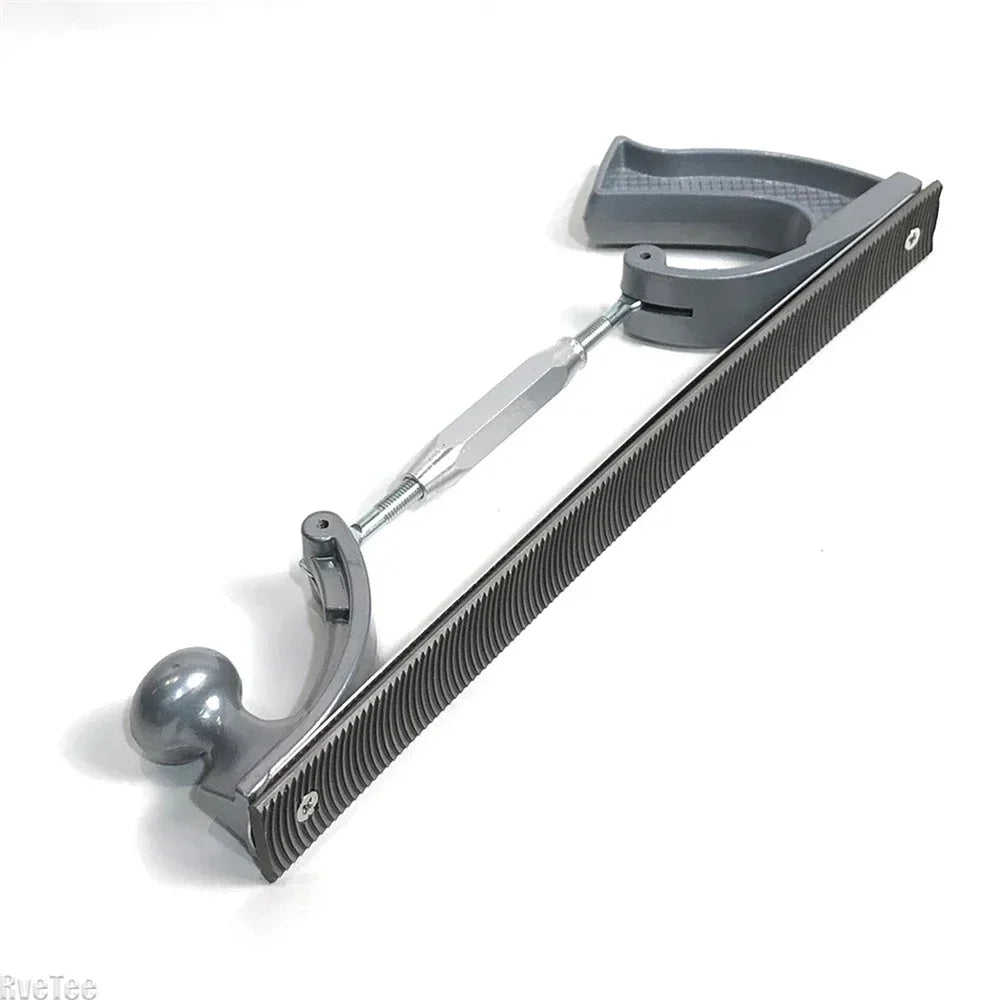 14" Adjustable Frame Polisher Metal Panel Polishing Curved Steel File Tools Dent Milled Tooth Files Holder Car Body Repair Kits