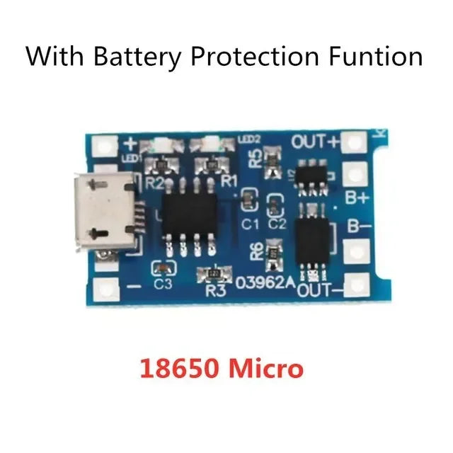 1-20PCS Type-c/Micro/Mini USB 5V 1A 18650 TP4056 Lithium Battery Charger Module Charging Board With Protection Function Li-ion