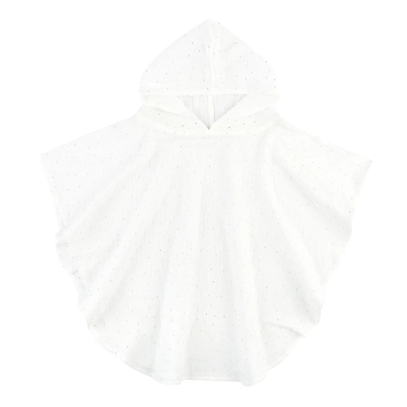 Pure Cotton Baby Towel Solid Color Muslin Baby Hooded Bath Towel Kids Newborn Swim Beach Bathrobe Quick Dry Facecloth Baby Stuff
