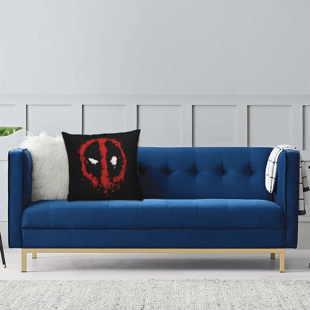 Custom Deadpool Wolverine Cartoon Manga Cushion Cover Soft Cute Pillows