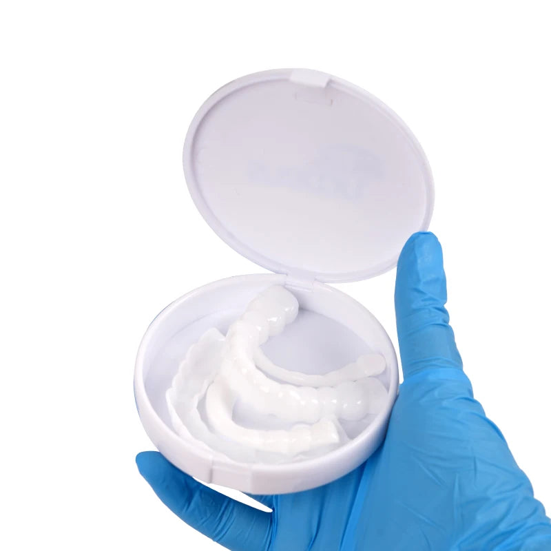 Upper and lower dental sealants, oral cleaning braces with box packaging, portable dental braces with dental sealants