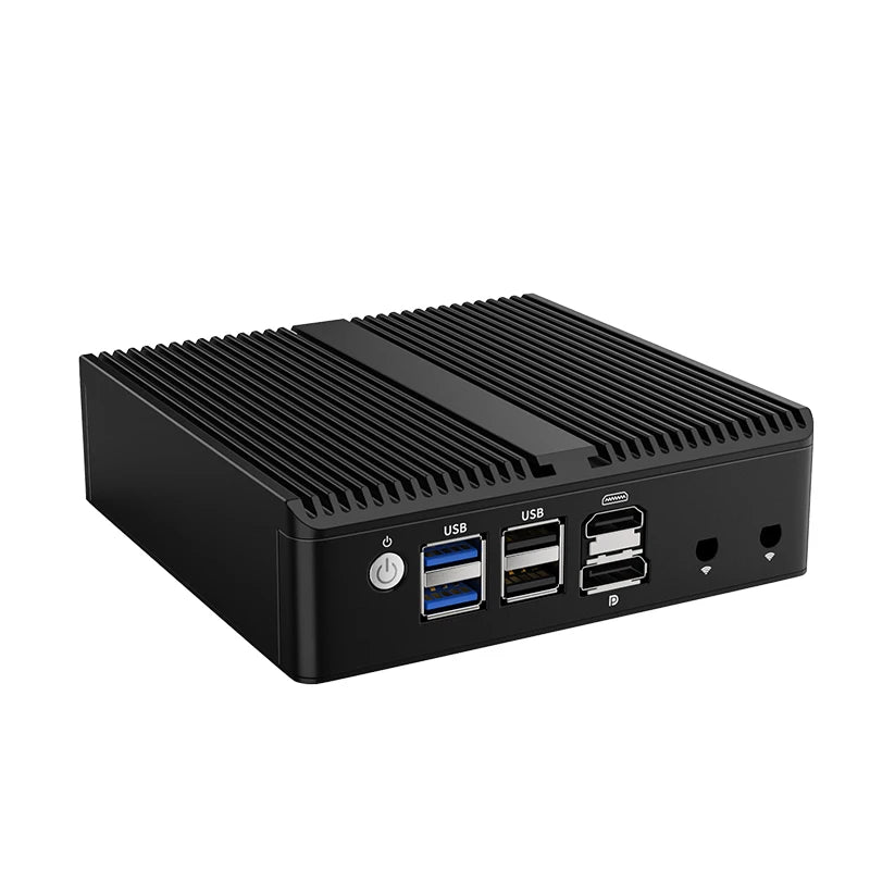 2025 pfSense Firewall Soft Router J6412 N150 N6210 4xIntel i226 2.5G LAN 2xDDR4 NVMe Fanless Mini PC HDMI2.0 DP AES-NI OPNsense