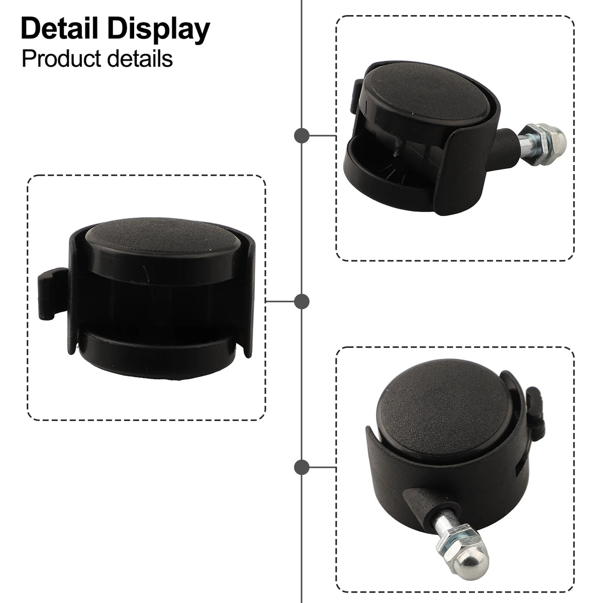 4PCS Casters To Replace Heater Wheels Casters For Midea Electric Oil Heater Electric Heater Mobile Bracket