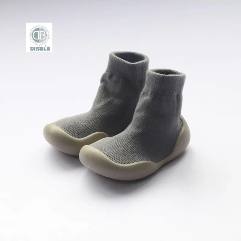 Baby Walking Shoes Spring and Autumn Children's Solid Color Anti Slip Children's Shoes Socks Floor Socks for Boys and Girls