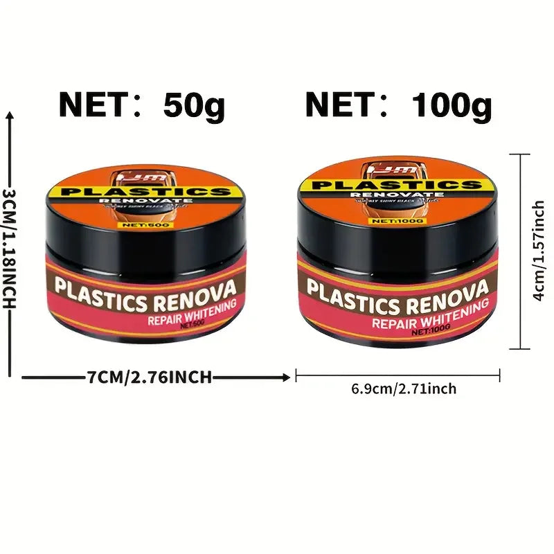 Ultimate car restoration package: plastic renewal, interior gloss, tire protection and yellowing repair, durable and anti-aging