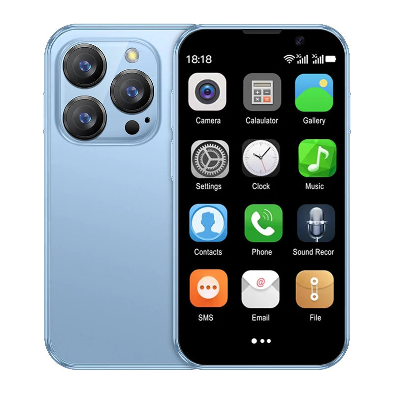 2025 New Mini Android Smartphone 3G WCDMA 2GB RAM 16GB ROM 3.0" Display 5MP Camera Dual SIM Smart Cellphone Play Store WhatsAPP