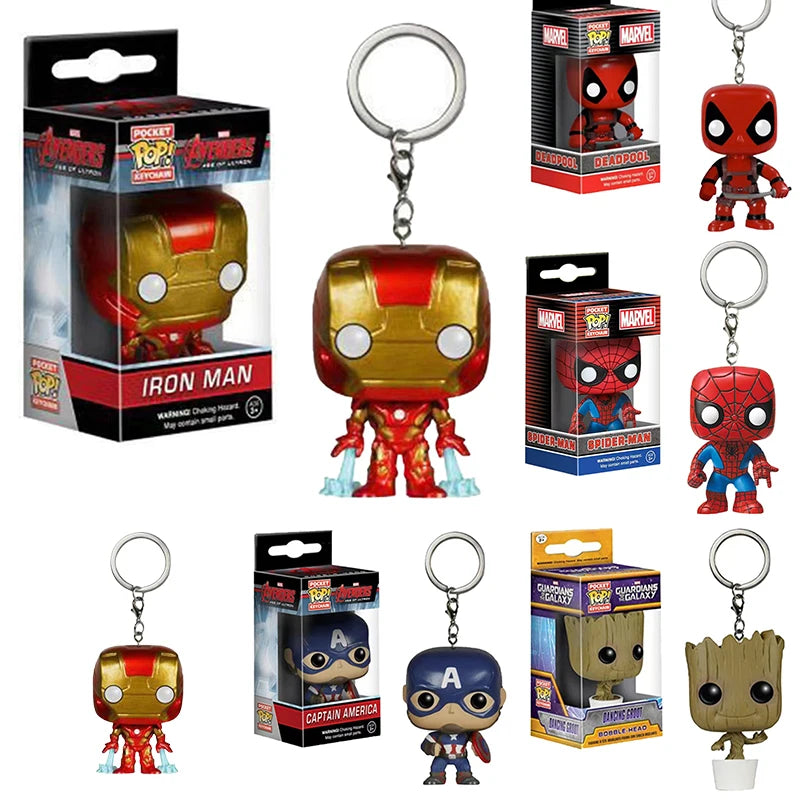Marvel Spider Man Creative Student Keychain Pendant Anime Peripheral Men's Car Keychain Fashion Women's Bag Accessories Gifts
