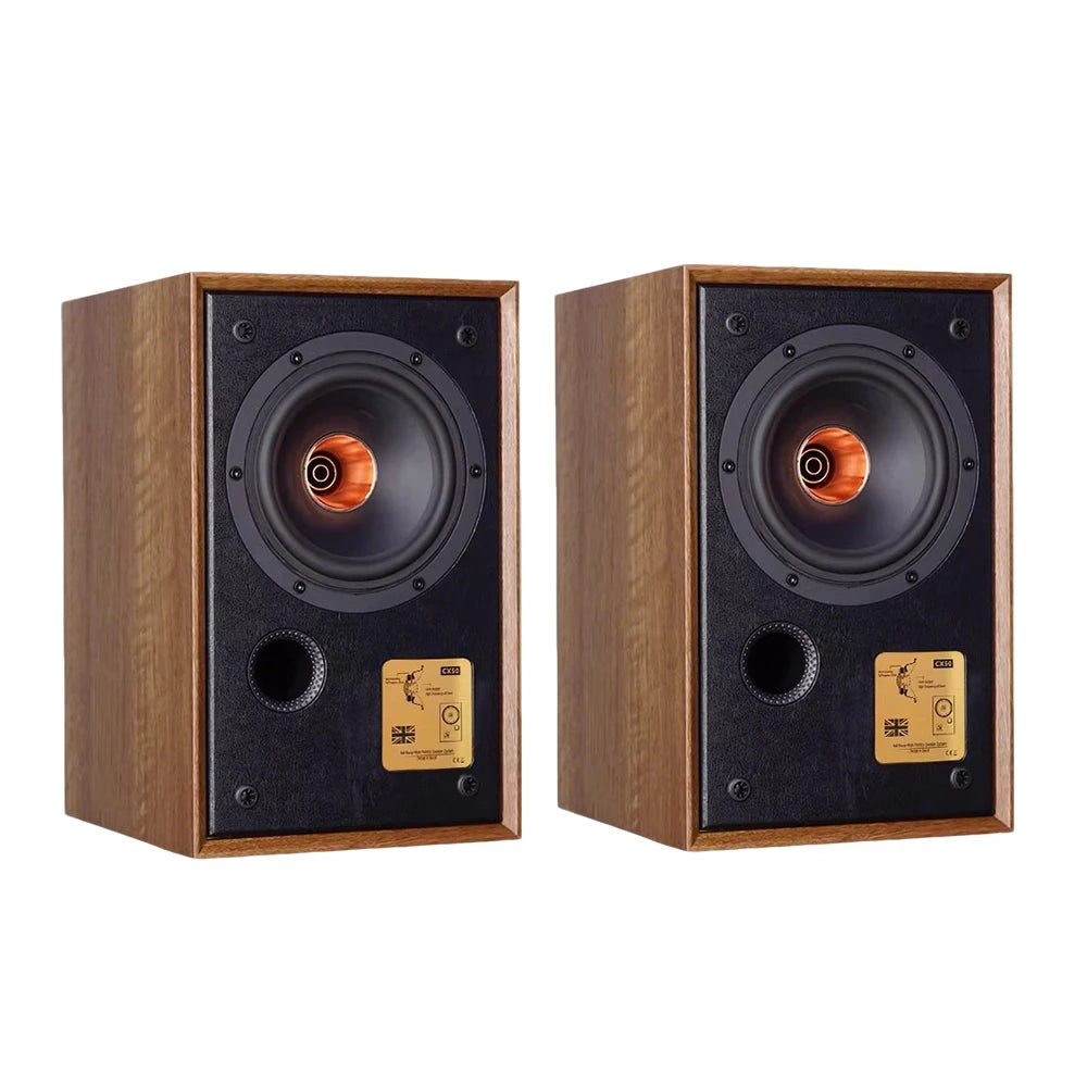 CX50 Fever Hi-Fi Level 525-inch Coaxial Passive Speaker 2-Way 120W Output Power Home Wooden Lossless Passive Bookshelf Speaker