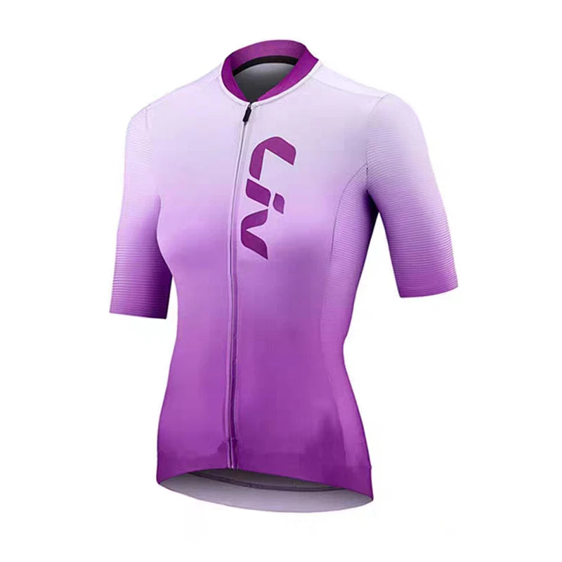 LIV Women's cycling clothes summer road cycling jerseys cycling bibs breathable quick drying clothes cycling shirts