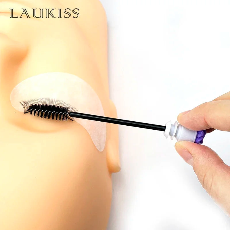 Customized Logo Eyebrow Brush Tube Reusable Eyelash Brush Dust-Proof Mascara Applicators Makeup Brush 50/100pcs LAUKISS