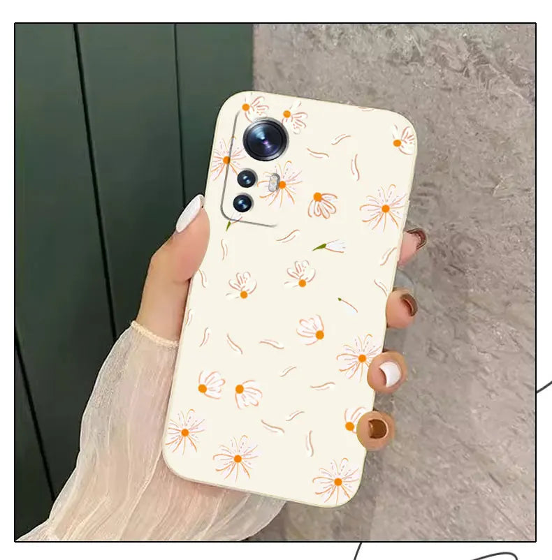 Daisies Fly Phone Case For Xiaomi Mi 13 12 12T 12S 11 11T Ultra 10 10T 9 9T 9SE 8 Pro Lite 5G Liquid Silicone Cover