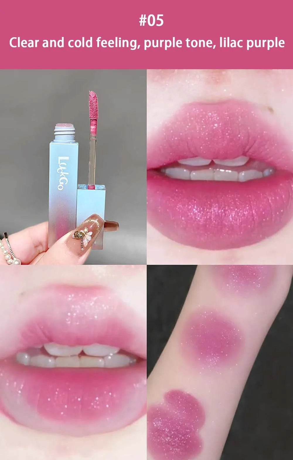1Pc Nude Matte Lip Mud Waterproof Non-stick Pink Liquid Lipstick Long Lasting Highly Pigmented Lipgloss Tint Korean Cosmetics