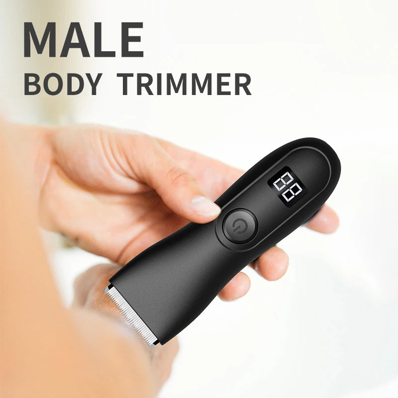 IPX6 3-in-1 Body/Beard Trimmer - Cordless USB-C Fast Charge, Ceramic Blades, Wet/Dry Grooming