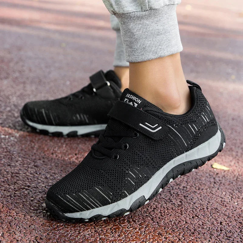 2024 Womens Dance Ladies Sport Shoes Breathable Walking Mesh Flat Shoes Woman White Sneakers Women Tenis Feminino Female Shoes