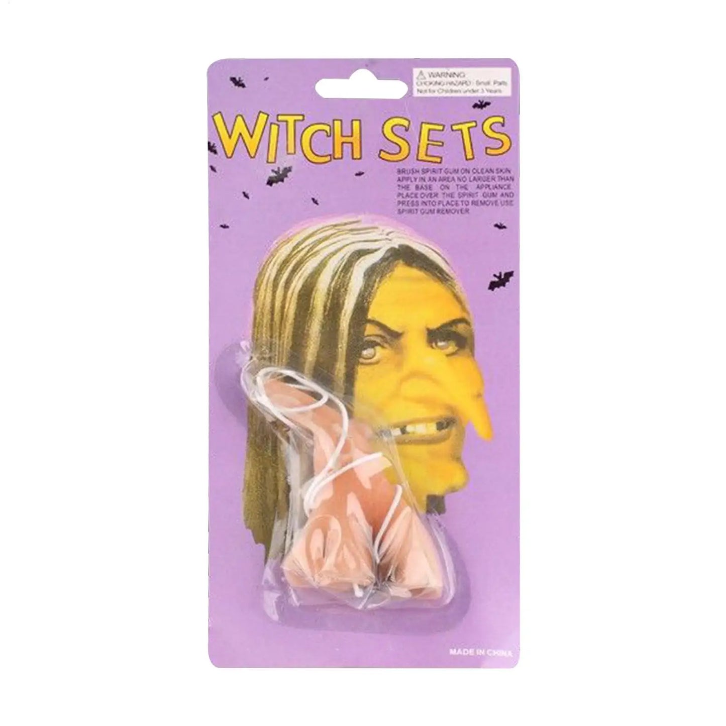 Halloween Witch Nose Costume Photo Prop Witch Fake Nose Cosplay Halloween Theme Party Funny Dressing Realistic Long Nose