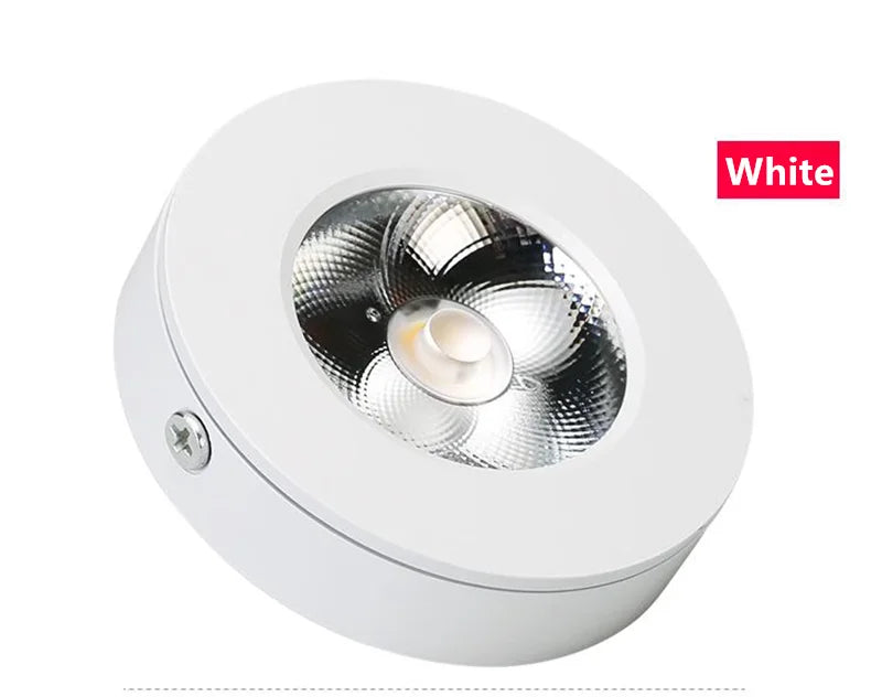 Surface Mounted Ultra-thin LED Downlight 110V-230V 7W9W12W15W18W20W CRI98 Anti-Glare Ceiling Lamp COB Spotlights Indoor Lighting